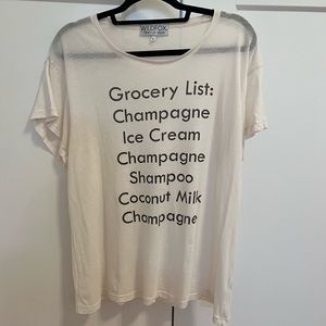 Wildfox Grocery List T-Shirt